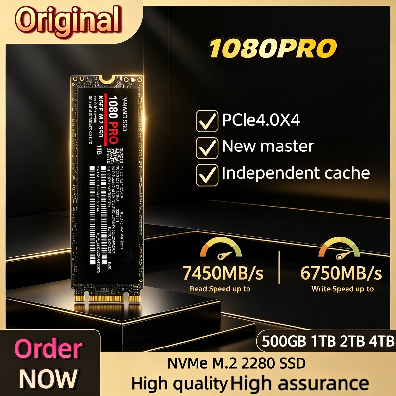 M.2 Nvme 4Tb Pcie 4.0 Ssd - 100%純正の1080PRO、1TB、2TB、4TBオプション搭載、PCIe 4.0 NVMe M.2 2280 SSD、高速データ転送でゲームや生産性向上に最適