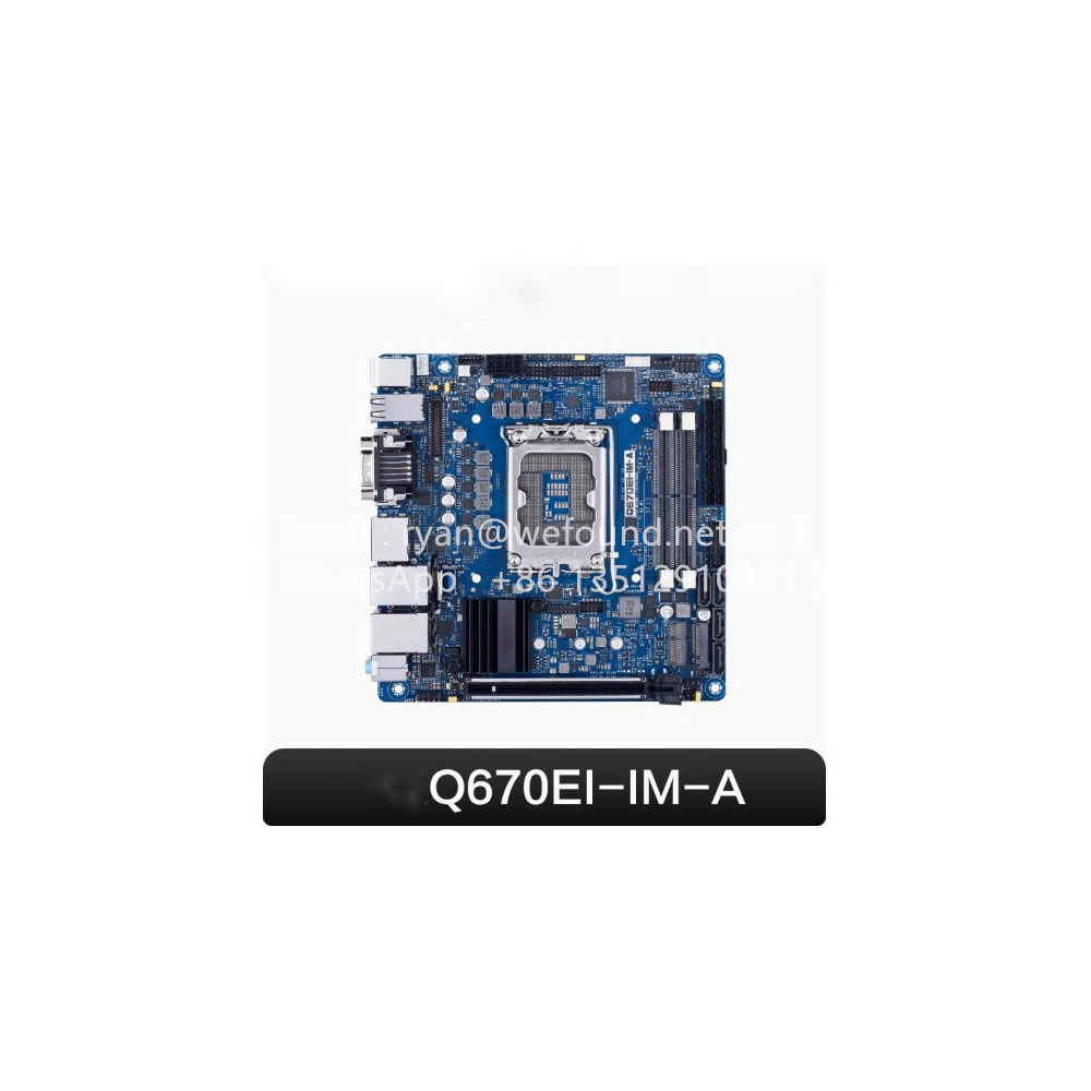 Lga 1700 Ddr5 Itx Motherboard - Q670EI-IM-A ミニITXマザーボード LGA1700ソケット 第12/13/14世代プロセッサー対応、DDR5 SO-DIMMスロット2基、PCIe Gen