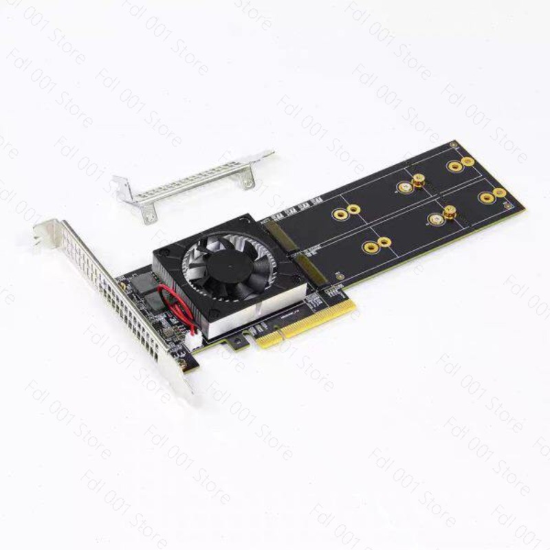 Quad M.2 Nvme Pcie Bifurcation Card - PCIe バイフォルケーション PEX8747 クアッド 4 M.2