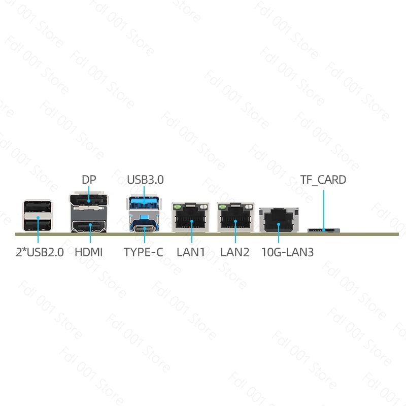 Nas Motherboard N100 6 Sata - N100マザーボード デュアル2.5G 10G SFP NAS ミニITX