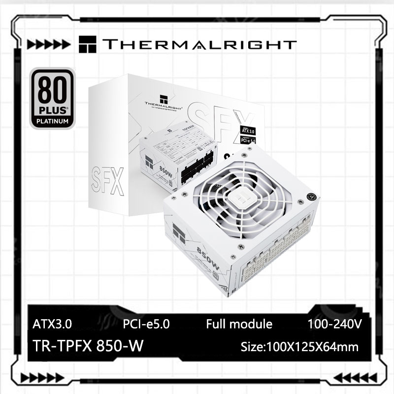 Sfx Power Supply 850W Gold - サーマルライト-フルエンボスパターンプレートケース,SFXフルモジュールプレート,電源,ATX3.0,PCIE5.0,650W, 750W, 850 W
