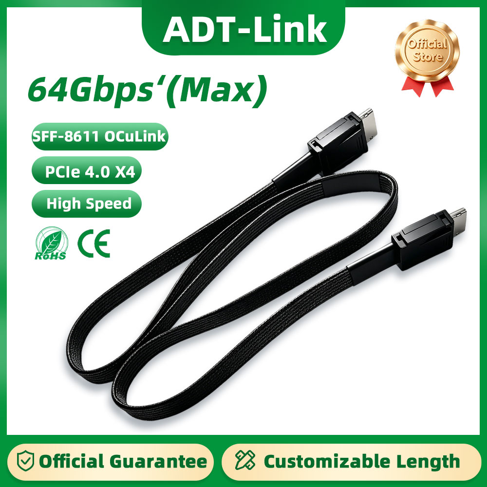 ADT-Link 64Gb オス-オス PCIE 4.0 X - External Gpu Dock Pcie 4.0 Oculink のレビューと価格