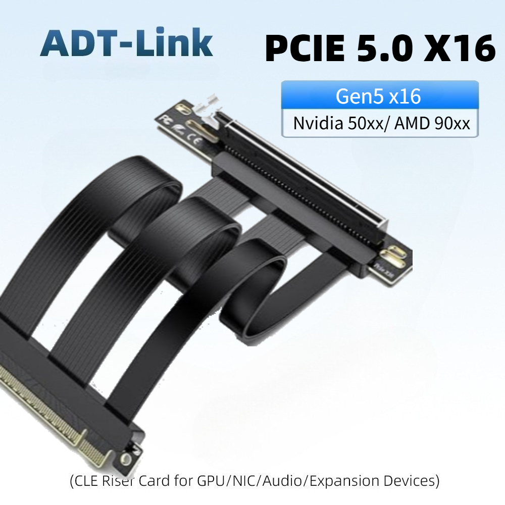 PCIE 5.0 x16ライザーケーブル、PCIe 5.0/ - Pcie 4.0 X16 Riser Cable 90 Degree のレビューと価格