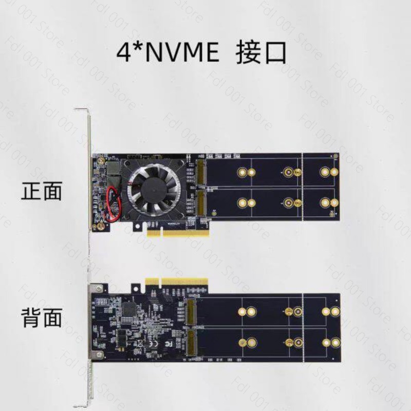 PCIe バイフォルケーション PEX8747 クアッド 4 - Quad M.2 Nvme Pcie Bifurcation Card のレビューと価格