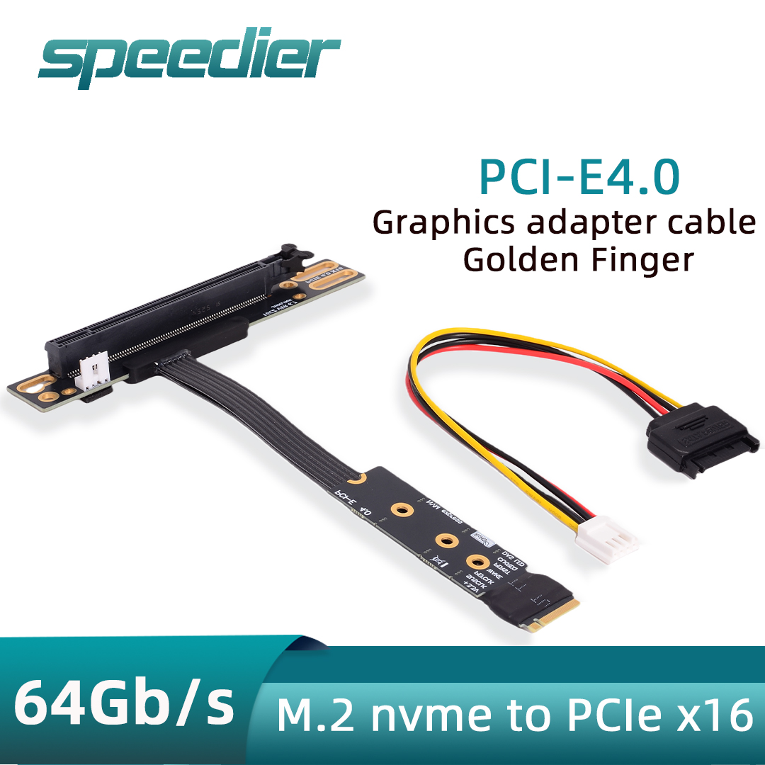 M.2 NVME to PCIe X16 90度 PCI-E - Pcie 4.0 X16 Riser Cable 90 Degree のレビューと価格