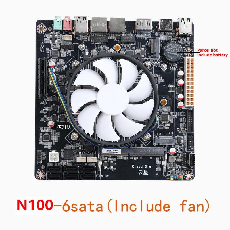 インテルN100ミニITXマザーボード、デュアル2.5GbE - Nas Motherboard N100 6 Sata のレビューと価格