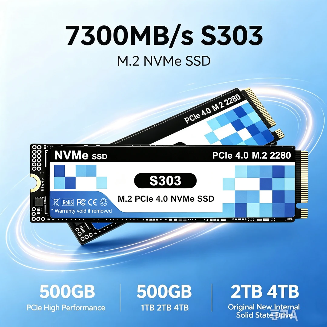 2026 S303 SSD 500GB 1TB 2TB 4T - M.2 Nvme 4Tb Pcie 4.0 Ssd のレビューと価格